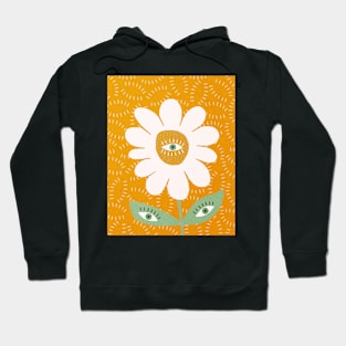 Daisy, Abstract, Eyes, Mid century wall art Hoodie